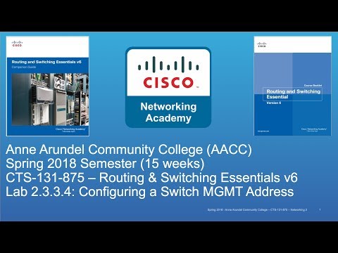 AACC - CTS-131 - CCNA R&S - Spring 2018 - Lab 2.3.3.4 - Week #4