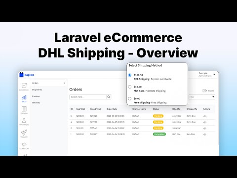 Laravel eCommerce DHL Shipping - Overview