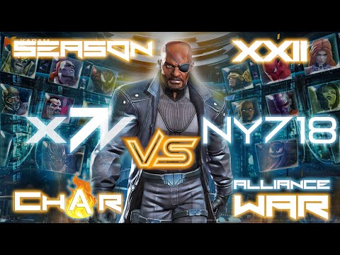 MCOC Alliance War Season 22 - War 03 x7v vs.  Ny718