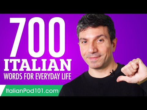 700 Italian Words for Everyday Life - Basic Vocabulary #35