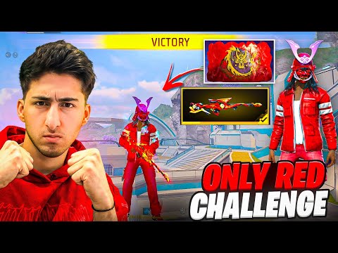 I Can Only Use Red🔴 Color In Free Fire Everything Is Red [A_s Gaming] - Free Fire India