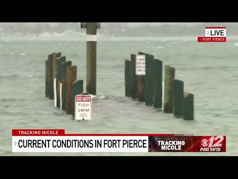 Boat ramp floods in Fort Pierce due to Tropical Storm Nicole on Nov. 9, 2022