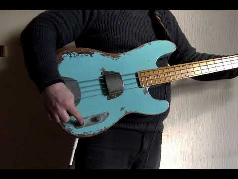 Luthier-made '51 Precision Bass 2019 Aged Sonic Blue image 26