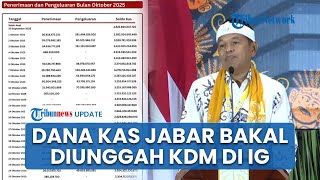 Seusai Kisruh dengan Purbaya, KDM Janji Umumkan Posisi Kas Pemprov Jabar Setiap Hari di Medsosnya