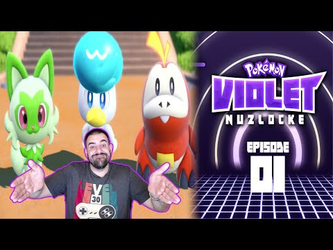 Pokémon Violet Nuzlocke w/Sharpino - Episode #01 "MY STARTER IS ..."