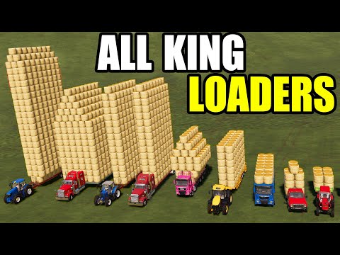 AMAZING CAPACITY !!!  ALL AUTO LOADER TRAILERS vs CRAZY HAY BALING! FS19