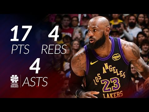 LeBron James 17 pts 4 rebs 4 asts vs Pistons 25/26 season