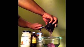 Natural Hair Tutorial ~ DIY Eco Styler Custard Recipe
