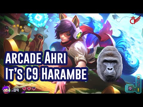 Arcade Ahri Gameplay | It's C9 Harambe