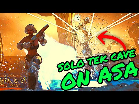How To SOLO The New ASCENSION/TEK CAVE on OFFICIAL SETTINGS! Ark Survival Ascended!