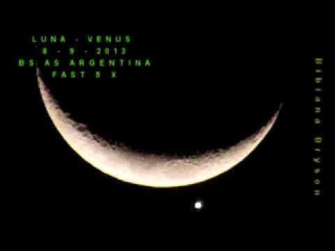 LA LUNA Y VENUS  8-9-2013    BS  AS      ARGENTINA