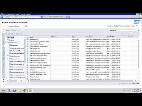 SAP BO Administration Introduction
