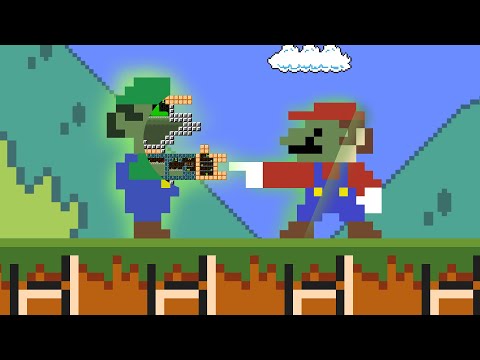 Mario vs zombie Luigi maze