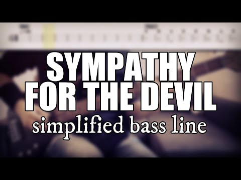 Sympathy For The Devil - The Rolling Stones | Simplified bass line with tabs #39