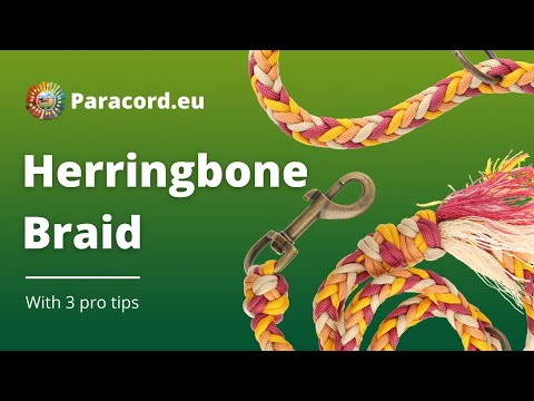Paracord.eu | How To Braid Herringbone | DIY Paracord Dog Leash | Easy For Beginners