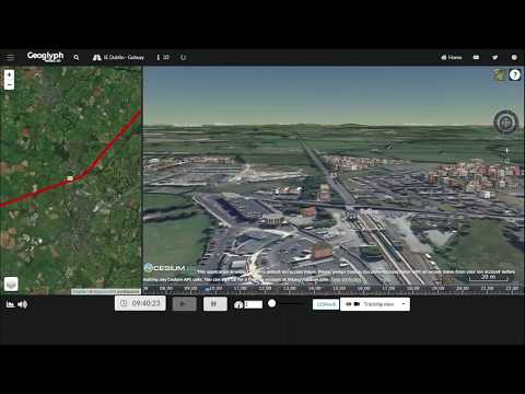 Irish rail train simulation from Dublin to Galway.