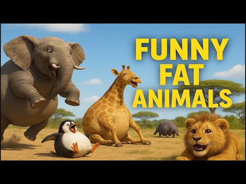 Funny Fat Animals | Funniest Animated Short | You Can’t Stop Laughing - 2025