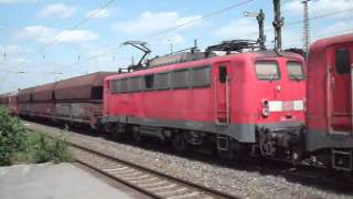 preview picture of video 'Güterzüge  Freight Trains in Düsseldorf Rath 02 06 2012'