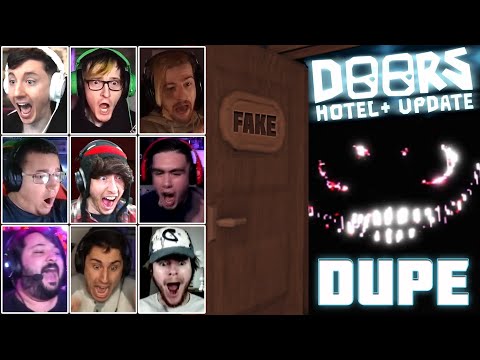 Gamers React To The Dupe Attack Behind Fake Door | DOORS HOTEL+ UPDATE (ROBLOX) HORROR GAME