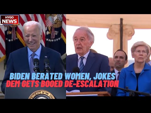 Biden Berated Women in Front Row at Rose Garden, Jokes Junk Fees; Markey Gets Booed De-Escalation