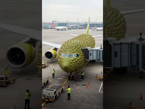 Durian International Flight! Welcome Aboard! ✈️  #monsty #plane #flight #funny