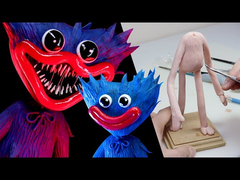 I Made HUGGY WUGGY from Poppy Playtime! Polymer Clay Sculpture