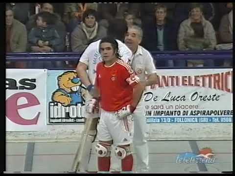 19-2-2005 follonica vs benfica 6-2, quarti di finale coppa cers. capannino, partita e interviste