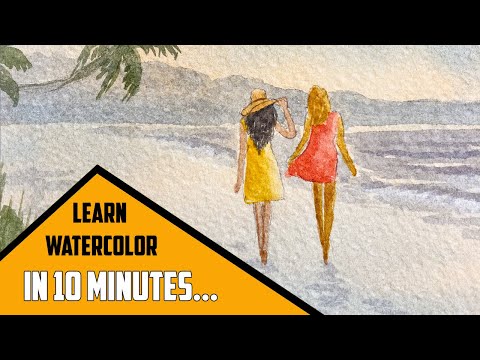10 Minute Watercolor Tutorial for Absolute Beginners - Start Painting Today! Episode 2