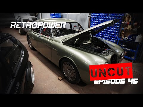 Retropower Uncut Episode 45: 2JZ Powered MK2 Jaguar First Fire-up & 1966 Mustang Engine Installation