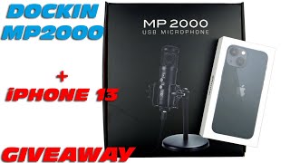 DOCKIN MP2000 USB Mikrofon Unboxing & Kurzreview + iPhone 13 mini Giveaway