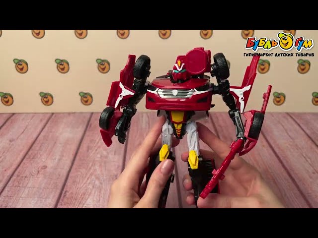 Игрушка Hello Carbot Трансформер Эйс 20см  - видео