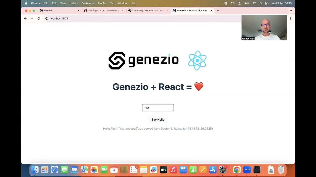 Getting started with Genezio