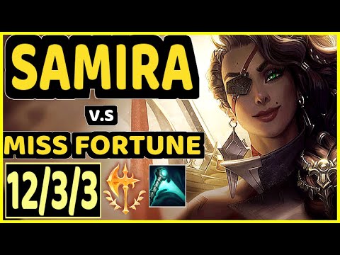 CODY SUN (SAMIRA) vs MISS FORTUNE - 12/3/3 KDA BOTTOM ADC GAMEPLAY - NA Ranked GRANDMASTER