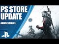 PlayStation Store Highlights - 2nd August 2017