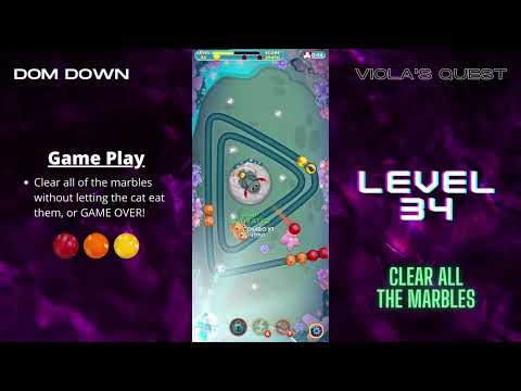 Viola's Quest 🟣🟠🔴 / Level 34 / Dom Down
