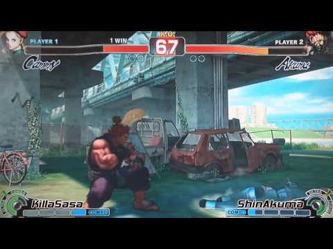 FFTF 3 SSF4AE Top 8 - KillaSasa vs ShinAkuma