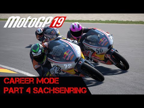 Motogp 19 Career Mode Part 4 - The Ai Hit Back (Red Bull Rookies Sachsenring)