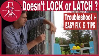 How to Fix Sliding Glass Door Lock | Pella Patio Door Wont Latch