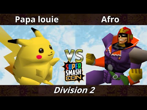 SSC 2022 Division 2 - Papa Louie (Pikachu) Vs. Afro (Pikachu, Falcon, Kirby) SSB64 Smash Bros