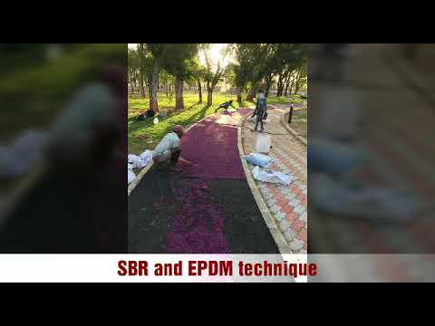 Synthetic rubber matte epdm jogging track flooring, indoor a...