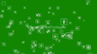 #greenscreen, Web icons green screen background animation, Green screen icons, Royalty Free Footages