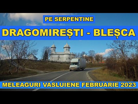 Serpentine Dragomiresti - Blesca VASLUI urcare DN 2F video 4K febr 2023