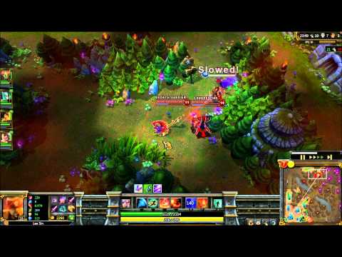 Lee Sin Quadra Kill 4v1
