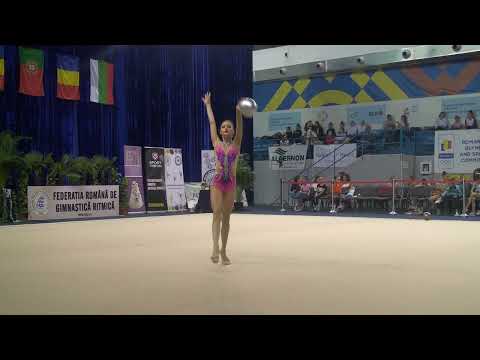 #rhythmicgymnastics Blanka Krasznay HUN Ball AA Juniors Irina Deleanu Cup 29 March 2019