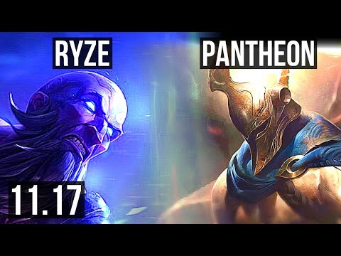 RYZE vs PANTHEON (MID) | 73% winrate, 8/2/15 | EUW Master | v11.17
