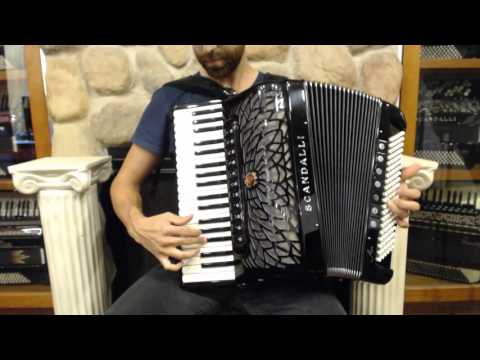 NEW Black Scandalli Air III Piano Accordion LMMH 37 120 image 2