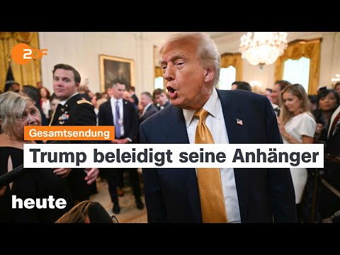 heute 19:00 Uhr vom 17.07.25 Streit um Epstein-Akten, Merz in London, Lehrermangel durch IT-Panne