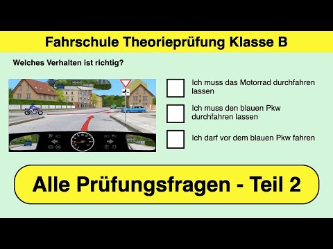 🚘 Führerschein Theorieprüfung: Alle Fragen & Antworten - Teil 2!🚦