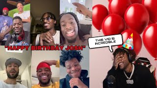 YourRAGE Reacts to Happy Birthday Video From YRG & Content Creators *Happy Birthday Josh🥳🫶*