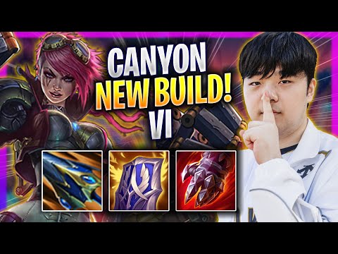 CANYON TRIES NEW VI BUILD IN KR SOLOQ! - GEN Canyon Plays Vi JUNGLE vs Zyra! | Season 2024